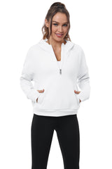 YIRUIYA Women's Half Zip Hoodie Long Sleeve