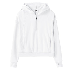 YIRUIYA Women's Half Zip Hoodie Long Sleeve