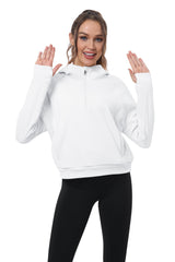 YIRUIYA Women's Half Zip Hoodie Long Sleeve