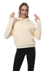 YIRUIYA Women's Half Zip Hoodie Long Sleeve