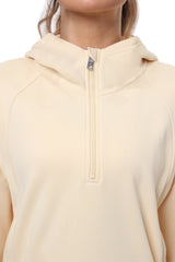 YIRUIYA Women's Half Zip Hoodie Long Sleeve