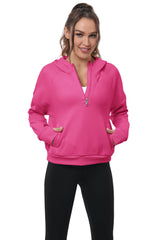 YIRUIYA Women's Half Zip Hoodie Long Sleeve