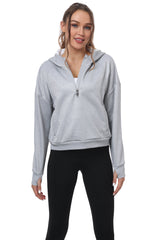 YIRUIYA Women's Half Zip Hoodie Long Sleeve