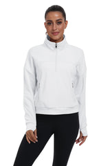 YIRUIYA Women's Half Zip Pullover Long Sleeve