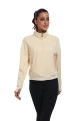 YIRUIYA Women's Half Zip Pullover Long Sleeve