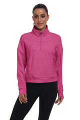 YIRUIYA Women's Half Zip Pullover Long Sleeve