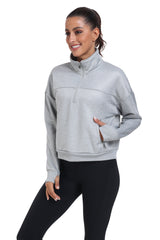 YIRUIYA Women's Half Zip Pullover Long Sleeve