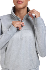 YIRUIYA Women's Half Zip Pullover Long Sleeve