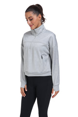 YIRUIYA Women's Half Zip Pullover Long Sleeve