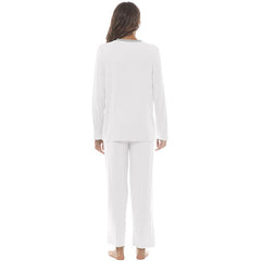 YIRUIYA Women's long casual V-neck pajama set