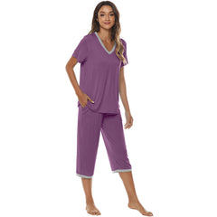 YIRUIYA Women's lightweight, loose and comfortable pajama set