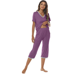 YIRUIYA Women's lightweight, loose and comfortable pajama set