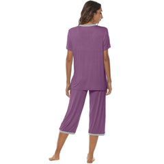 YIRUIYA Women's lightweight, loose and comfortable pajama set