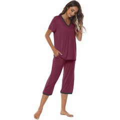 YIRUIYA Women's lightweight, loose and comfortable pajama set