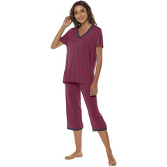 YIRUIYA Women's lightweight, loose and comfortable pajama set