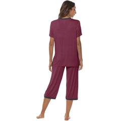 YIRUIYA Women's lightweight, loose and comfortable pajama set