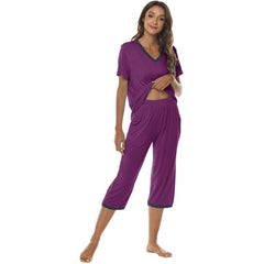 YIRUIYA Women's lightweight, loose and comfortable pajama set