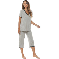 YIRUIYA Women's lightweight, loose and comfortable pajama set