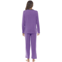 YIRUIYA Women's long casual V-neck pajama set