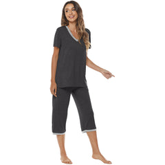 YIRUIYA Women's lightweight, loose and comfortable pajama set