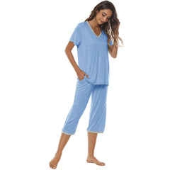 YIRUIYA Women's lightweight, loose and comfortable pajama set