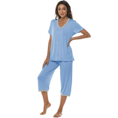 YIRUIYA Women's lightweight, loose and comfortable pajama set