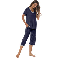 YIRUIYA Women's lightweight, loose and comfortable pajama set