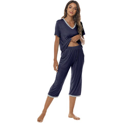 YIRUIYA Women's lightweight, loose and comfortable pajama set