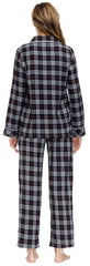 YIRUIYA Women's cotton pajama set plaid pajama set