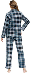 YIRUIYA Women's cotton pajama set plaid pajama set