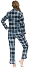 YIRUIYA Women's cotton pajama set plaid pajama set