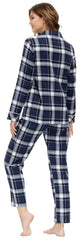 YIRUIYA Women's cotton pajama set plaid pajama set