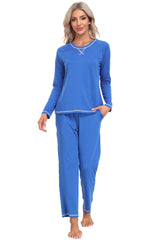 YIRUIYA Women's lightweight casual pajama set with pockets