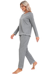 YIRUIYA Women's lightweight casual pajama set with pockets