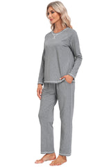 YIRUIYA Women's lightweight casual pajama set with pockets