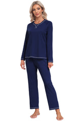 YIRUIYA Women's lightweight casual pajama set with pockets