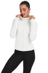 YIRUIYA Women's Hooded Fleece Stretch Top Pocket Sweatshirt