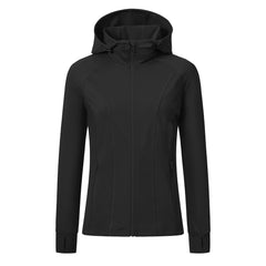 YIRUIYA Women's Zip Jacket Hooded Running Sportswear