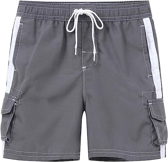 Big Boys' Quick Dry Beach Board Shorts - morefiz