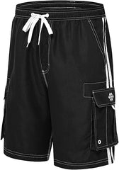 Big Boys' Quick Dry Beach Board Shorts - morefiz