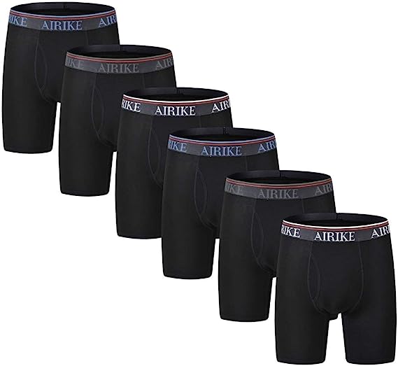 Boxer Briefs Men Pack Long Leg +Big Size Underpants - morefiz