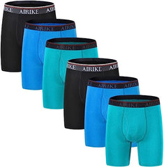 Boxer Briefs Men Pack Long Leg +Big Size Underpants - morefiz