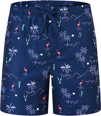 Boys' Printed Swim Trunks Beach Board Shorts - morefiz