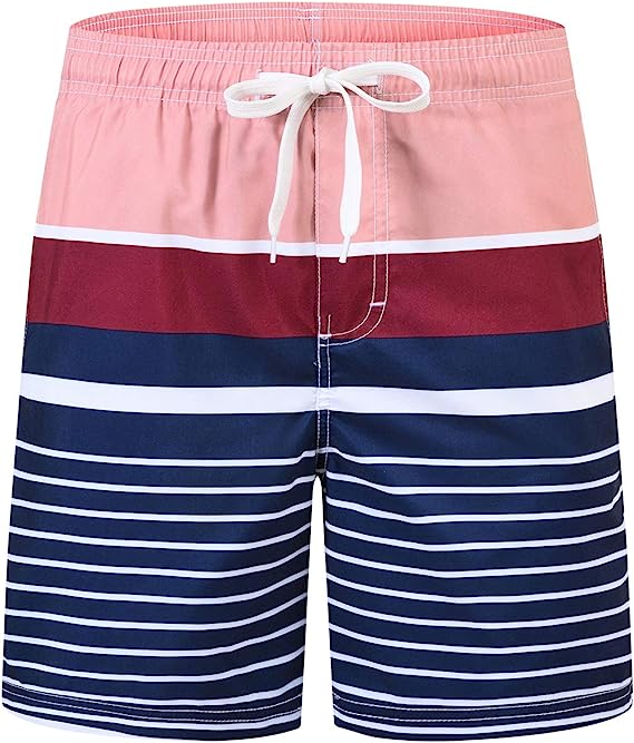 Boys' Printed Swim Trunks Beach Board Shorts - morefiz