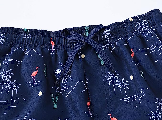 Boys' Printed Swim Trunks Beach Board Shorts - morefiz