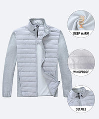 Lightweight Puffer Jacket Windproof Warm Outwear for Travel Outdoor Hiking - morefiz