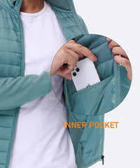 Lightweight Puffer Jacket Windproof Warm Outwear for Travel Outdoor Hiking - morefiz