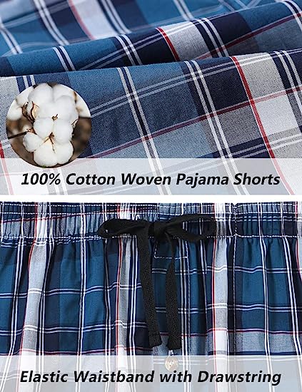 Men's 3-Pack Woven Pajama Shorts - morefiz