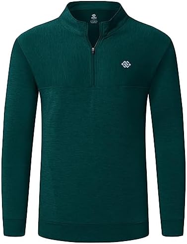 Men's Half Zip Long Sleeve Running Shirt UPF 50 - morefiz