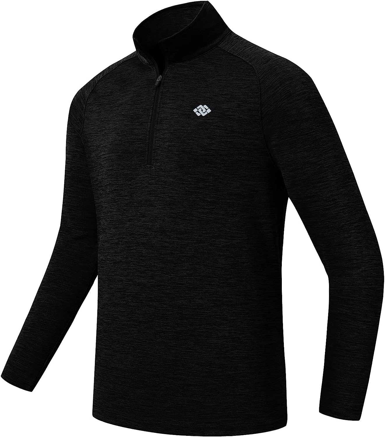 Men's Half Zip Running Pullover Long Sleeve + Sun Protection Hiking Fishing Sports Top - morefiz